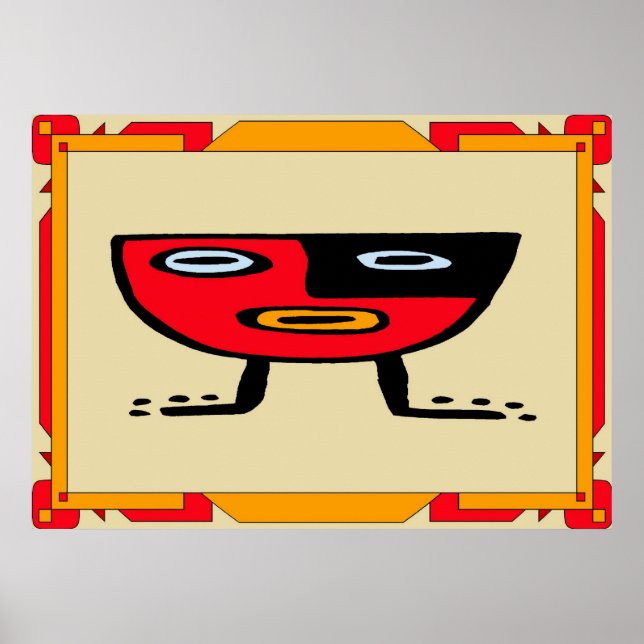 Affiche Panneau barre Tiki (Devant)