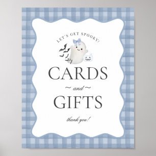 Affiche Panneau Blue Pastel Little Boo Cartes & Cadeaux
