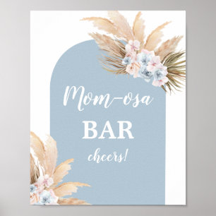 Affiche Panneau Bohême Pampas Grass Mimosa Bar Boy