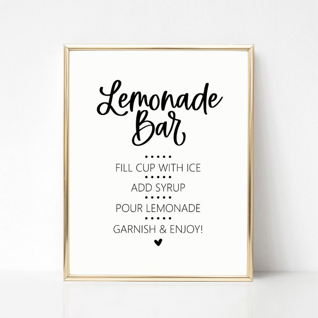 Affiche Panneau boisson de la barre de Lemonade (Créateur téléchargé)