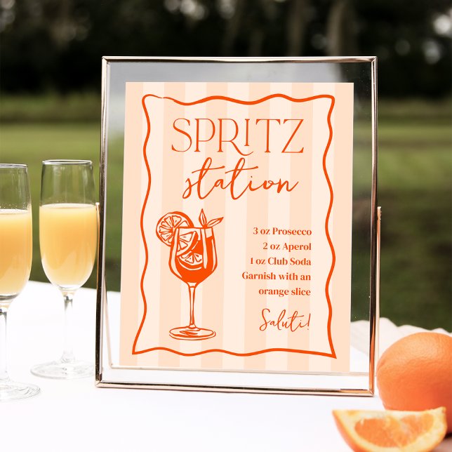 Affiche Panneau boisson de la station Spritz italienne imp (Créateur téléchargé)
