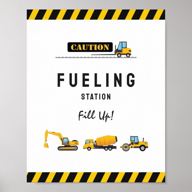 Affiche Panneau Boisson de l'Anniversaire du Camion de con (Devant)