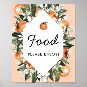 Affiche Panneau Buffet Petit Baby shower Cutie