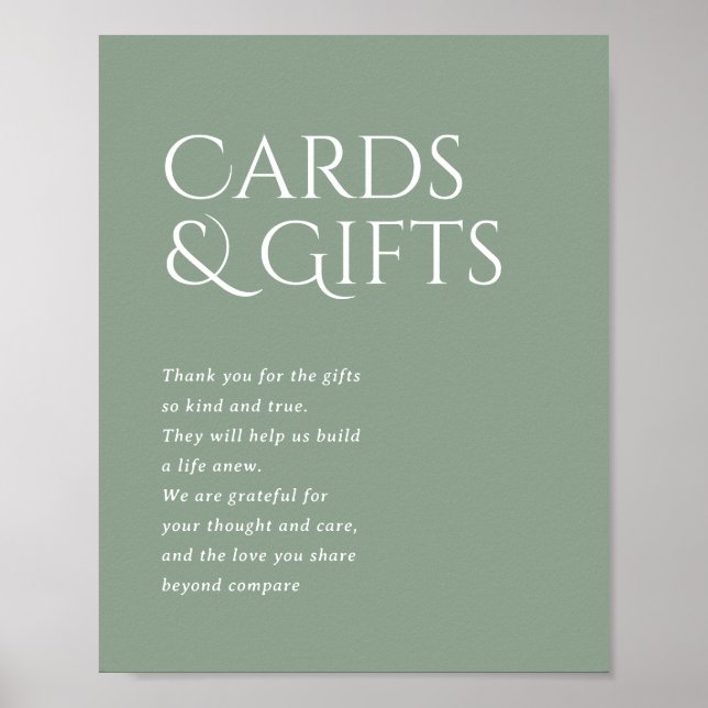 Affiche Panneau Cadeaux et cartes de mariage Norwich (Devant)