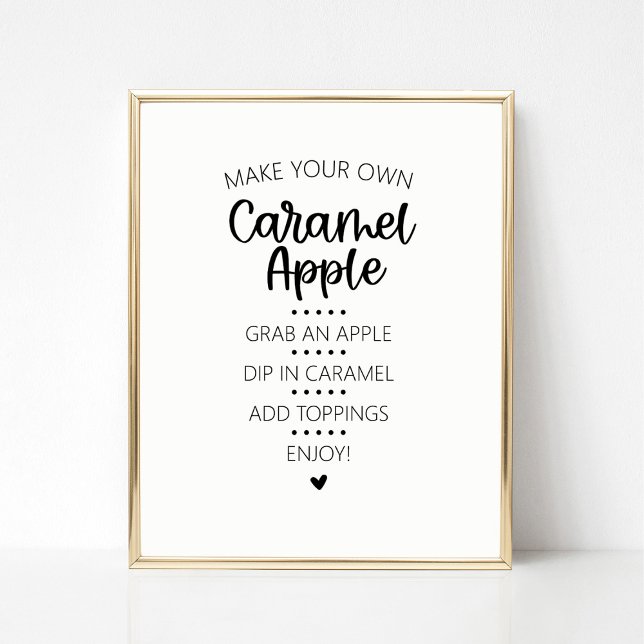 Affiche Panneau Caramel à barre Apple (Créateur téléchargé)