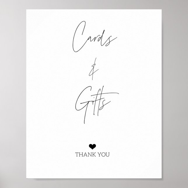 AFFICHE PANNEAU CARTES ET CADEAUX (Devant)
