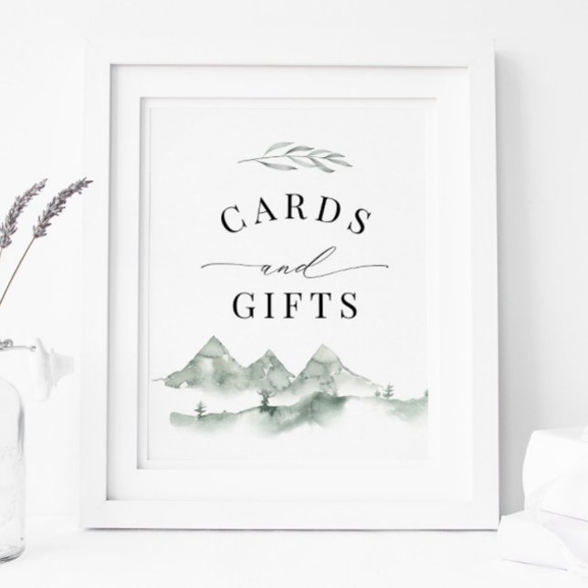 Affiche Panneau "Cartes et Cadeaux" de Green Mountain Aven (Créateur téléchargé)