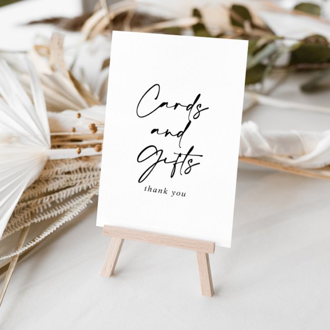 Affiche Panneau Cartes et Cadeaux Moderne et Élégant (Créateur téléchargé)