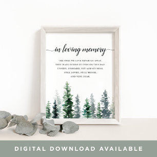 Affiche Panneau commémoratif de mariage Timber Grove