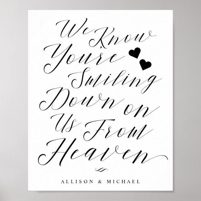 Affiche Panneau commémoratif du Ciel souriant (Devant)