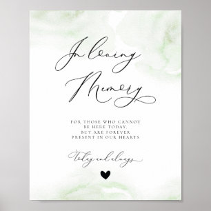 Affiche Panneau commémoratif Mariage Eucalyptus In Love Me