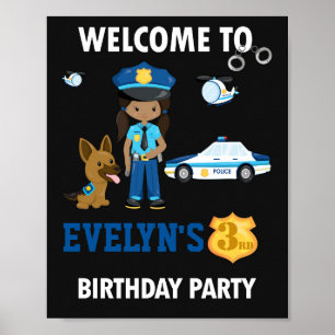 Affiche Panneau d'accueil de la police