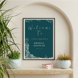 Affiche Panneau d'accueil mariage fleuri