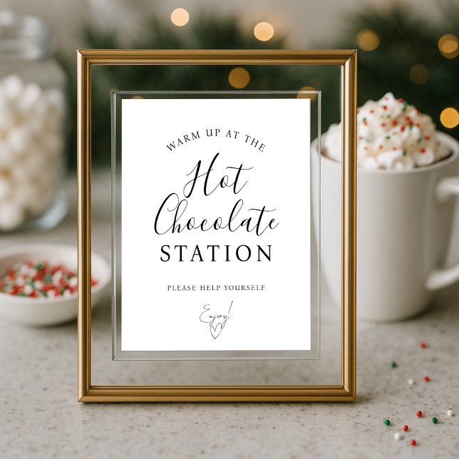 Affiche Panneau d'affichage de la station de chocolat chau (Créateur téléchargé)