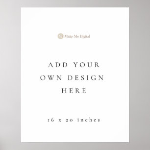 Affiche Panneau d'affiche Portrait 20x16 pouces