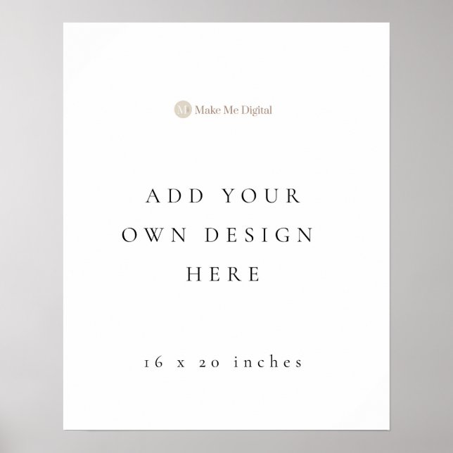 Affiche Panneau d'affiche Portrait 20x16 pouces (Devant)