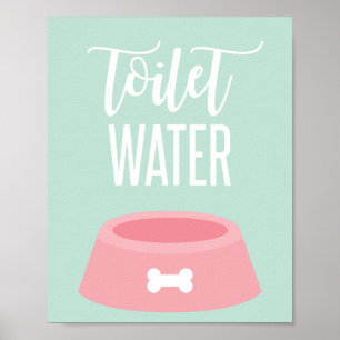 Affiche Panneau d'anniversaire de chiot Eau de toilette