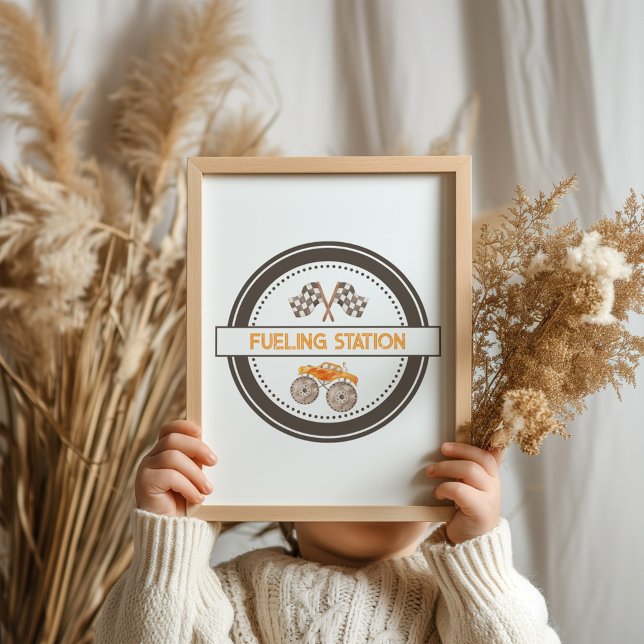 Affiche Panneau d'anniversaire de la station de carburant (Créateur téléchargé)