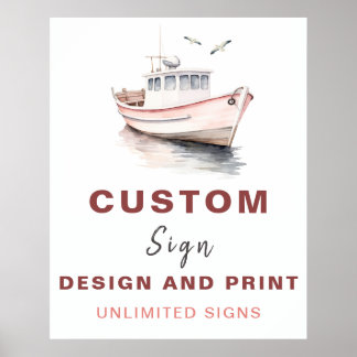 Affiche Panneau d'anniversaire - Fille