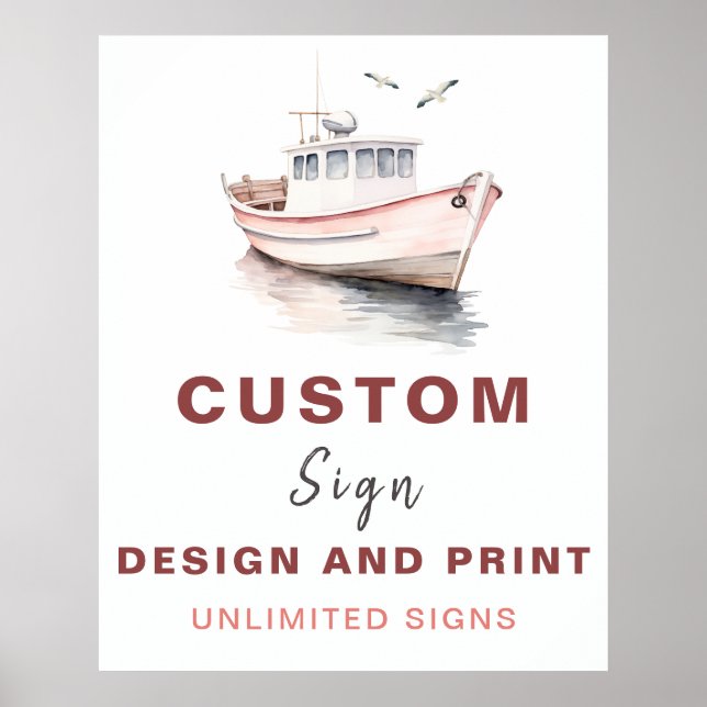 Affiche Panneau d'anniversaire - Fille (Devant)