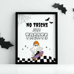 Affiche Panneau d'anniversaire Halloween garçon Pas de far