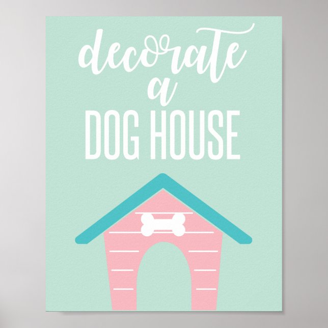 Affiche Panneau d'anniversaire pour chiot Décorez une mais (Devant)