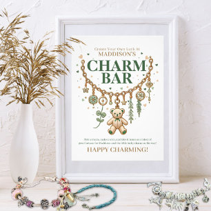 Affiche Panneau de Baby shower Charm Bar