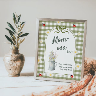 Affiche Panneau de Baby Shower Love Bug Momosa Bar