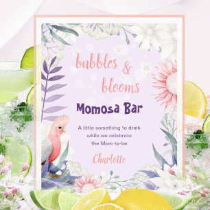 Affiche Panneau de Baby Shower Maman Lavande Fantaisiste B