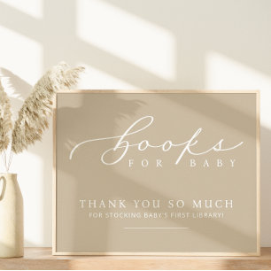 Affiche Panneau de Baby shower minimaliste pour Baby Stati