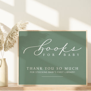 Affiche Panneau de Baby shower minimaliste pour Baby Stati