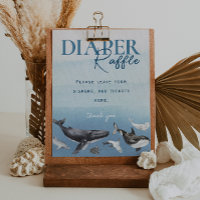Panneau de Baby shower moderne Rustic Ocean Diaper