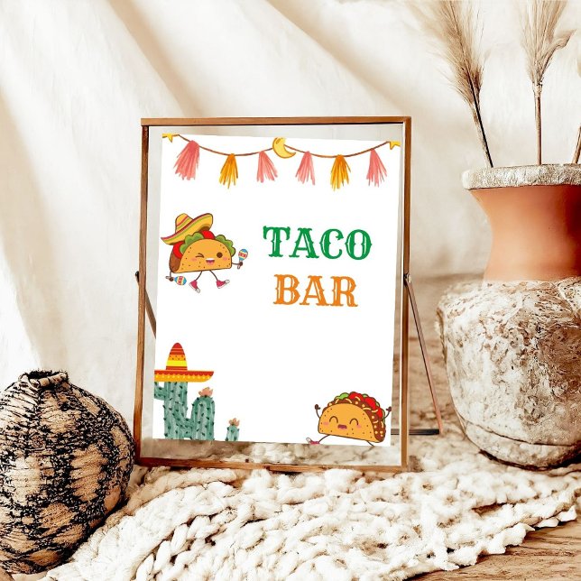 Affiche Panneau de Baby shower Taco Bout a Baby Taco Bar (Créateur téléchargé)