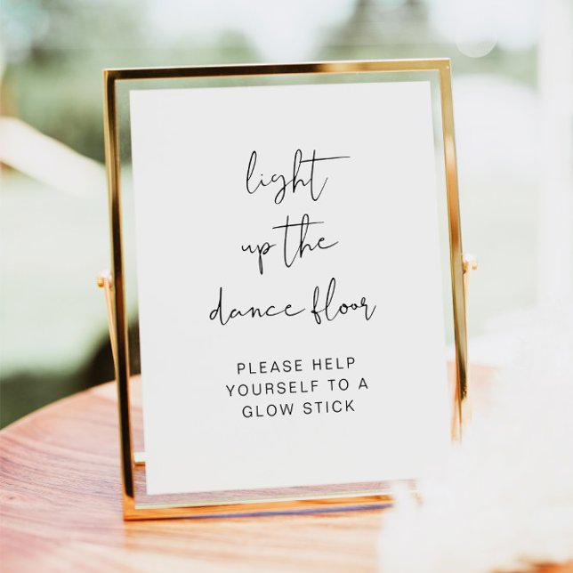 Affiche Panneau de baguettes lumineuses de mariage, Éclair (Créateur téléchargé)