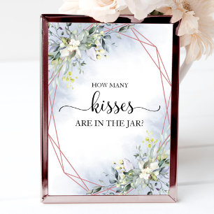 Affiche Panneau de baiser de aquarelle de verdure