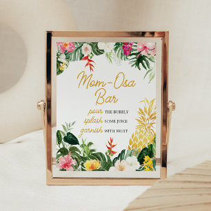 Affiche Panneau de bar Aloha Baby Pineapple Baby Shower Ma