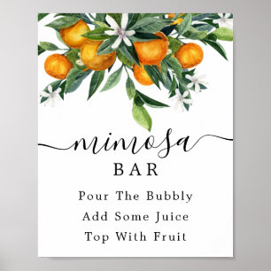 Affiche Panneau de bar Citrus Mimosa