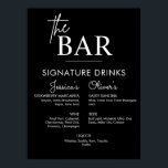 Affiche Panneau de bar de mariage noir imprimable pour boi<br><div class="desc">Panneau moderne de bar de mariage noir et enseigne de boisson signature présentant les boissons signatures de la mariée et du marié ainsi que des choix de boissons supplémentaires. Les panneaux de mariage imprimables sont le moyen idéal pour imprimer vos panneaux de mariage à la maison. Téléchargez simplement la taille...</div>