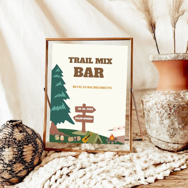 Affiche Panneau de bar de mélange de sentier dernier avant (Créateur téléchargé)