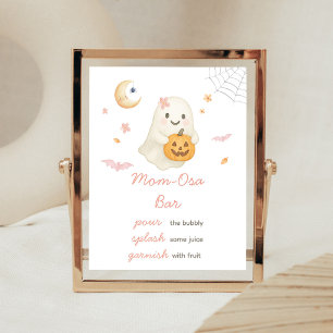 Affiche Panneau de bar Maman Osa Halloween Rose Little Boo