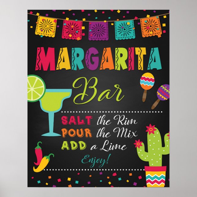 Affiche Panneau de bar Margarita (Devant)