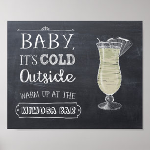 Affiche Panneau de bar Mimosa