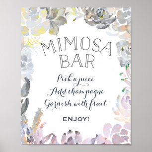 Affiche Panneau de bar Mimosa succulent