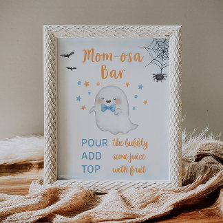 Affiche Panneau de bar Momosa Little Boo Boy Halloween en