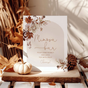 Affiche Panneau de barre Boho fall mimosa
