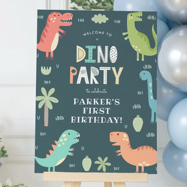 Affiche Panneau de bienvenue à la fête d'anniversaire des  (Créateur téléchargé)