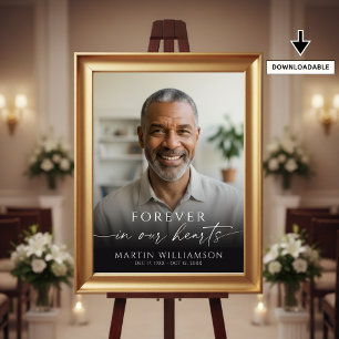 Affiche Panneau de bienvenue avec texte pour photo de funé