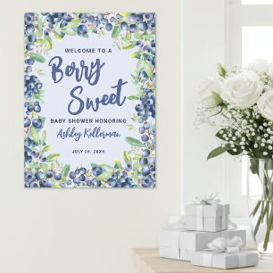 Affiche Panneau de bienvenue Baby Shower doux comme la myr