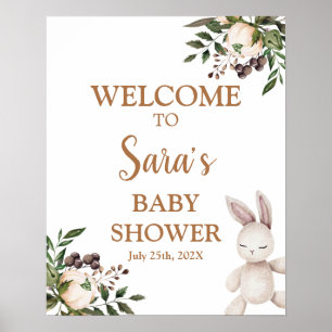 Affiche Panneau de bienvenue Baby Shower pour nurserie boh