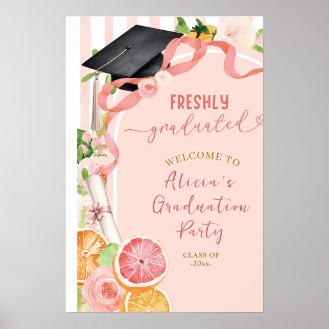 Affiche PANNEAU DE BIENVENUE C212 Fruits d'été Citrus Dipl (Devant)